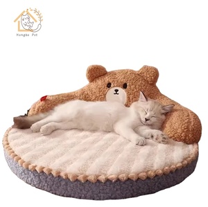 Winter cat <strong>Bed</strong> Deep Sleep Warm <strong>Pet</strong> Mat with Pillows Comfortable cat and Dog <strong>Bed</strong> Mat Washable <strong>Pet</strong> <strong>Bed</strong> <strong>Product</strong> for Cats and Dogs - Product Image 1