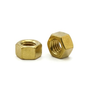 Tuerca de latón de alta calidad, cabeza hexagonal, acabado liso, antioxidante, de tamaños, perfecta para proyectos de fontanería y electricidad - Product Image 1