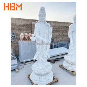 รูปปั้นกวน<span class=keywords><strong>อิ</strong></span>นแกะสลักด้วย<span class=keywords><strong>ม</strong></span>ือสีขาวทันสมัยสำหรับกลางแจ้งออกแบบเองสำหรับสวนวิลล่าใช้ภายนอกยุโรปตะวันตกในร่ม - Product Image 3