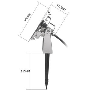 En el suelo antorcha meadow bajo tierra de jardín al aire libre Led Spike Pin punto césped Luz - Product Image 5