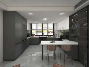 Menuiserie contemporaine en bois modulaire Smart Shaker Gabinetes De Cocina Meubles sur mesure Design Armoire Cuisines - Product Image 5