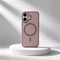 Casing HP iPhone 13 14 15 16 17 Pro Max Magnetic Matte Skin Full Body, untuk iPhone 17 Pro Max Casing Berkualitas Terbaik