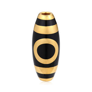 Gran pulsera de lujo en forma de oliva, cuentas de oro puro de 24 quilates, accesorios de oro de gama alta, componentes de hallazgos de joyería de diseño con cuentas de cielo - Product Image 3