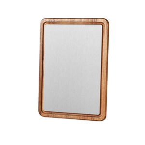 Ensemble de planches à découper en bois d'acacia et acier inoxydable, rectangulaires, 3 pièces, épaissies avec rainure, compatibles lave-vaisselle - Product Image 5