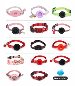 HanYang OEM Maßgefertigte Niedliche Haustier-<span class=keywords><strong>Tracking</strong></span>-Halsbänder Katzen-Nylonband AirTag <span class=keywords><strong>GPS</strong></span>-Tracker Schutz Reflektierendes Gehäuse Sicherheits-Haustierhalsband - Product Image 6