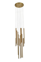 Lustre suspendu LED moderne en métal, aluminium et acrylique pour escalier, salle à manger, salon, chambre, cuisine, restaurant