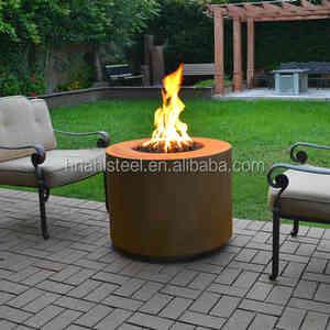 Rustice Style Luxury <strong>Fire</strong> Pit Round Corten Steel and Stainless Iron Bowl for Camping BBQ <strong>Fire</strong> Pit <strong>Barrel</strong> for Sale - Product Image 5