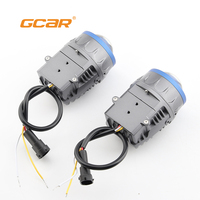 GCAR 2 Inch High Brightness F1 6000K Motorcycle Car Fog Lights Bi Led Projector Fog Lamp Waterproof Universal for All Weather