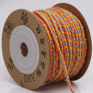 Cordoncino ST1088 Multicolore per Gioielli, Braccialetti <span class=keywords><strong>dell</strong></span>'<span class=keywords><strong>Amicizia</strong></span>, Corda Intrecciata in Cotone, <span class=keywords><strong>Filo</strong></span> per Macramè e Perline - Product Image 2