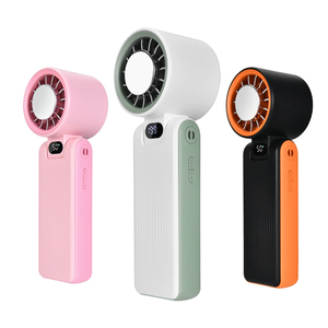 พัดลมพกพาแบบพับได้ 6000mAh ชาร์จผ่าน USB ระบายความร้อนเร็ว พร้อมไฟฉาย LED ดีไซน์สายคล้องคอ ขายส่ง - Product Image 1