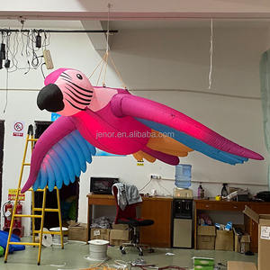Opblaasbare Opblaasbare Papegaai Met Led Verlichting Opblaasbare Vliegende Vogel Vorm Dier - Product Image 5
