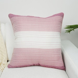 <span class=keywords><strong>Federa</strong></span> in ciniglia a maglia blu <span class=keywords><strong>grigio</strong></span> chiaro strisce geometriche diagonali per uso alberghiero decorazioni per cuscini - Product Image 3