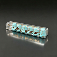 Boîte cadeau en PVC transparent écologique imprimée sur mesure, épaisseur 0,25-0,6 mm, matériaux recyclés pour l'emballage du café, personnalisable