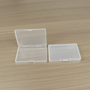 Transparent Rectangular Plastic Storage <b>Box</b> A15G 9.5x6.3x1.4cm For Business Cards Office Organizer Parts Accessories - Product Image 2