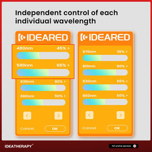 IDEATHERAPY Panneau de Lumière Rouge à 8 Ondes LED Lumière Rouge Panneau de Lumière Infrarouge pour le Corps Entier Thérapie par la Lumière pour Studio de Yoga - Product Image 4