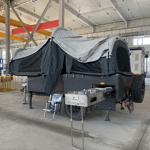 Petite remorque <span class=keywords><strong>de</strong></span> <span class=keywords><strong>camping</strong></span> Mini caravane <span class=keywords><strong>de</strong></span> <span class=keywords><strong>camping</strong></span>-<span class=keywords><strong>car</strong></span> Pop Up avec tente sur le toit - Product Image 1