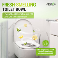 AlmaWin Custom 1 WC Nettoyant WC liquide parfum citron frais 750ml Écologique Biodégradable Anti-calcaire Anti-urine Végétalien Biologique