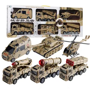 Regalo per bambini di alta qualità Pullback Inertia Trucks Missile Vehicle veicoli militari camion per bambini Toy Model Car