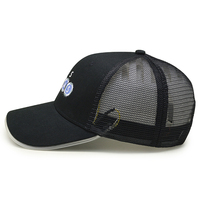 Cappellino Trucker a 6 Pannelli in Cotone e Rete con Logo Ricamato Personalizzato e Luci LED, Moda Estiva per Attività all'Aperto