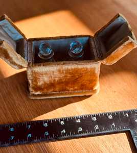 Cofanetto da <span class=keywords><strong>Viaggio</strong></span> in Velluto Morbido 50ml per Profumi e Skincare, Lussuosa Scatola in Velluto Marrone Dorato Antico per Oli Aromaterapici e Profumi - Product Image 3