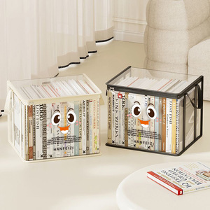 Nhà Máy Cung Cấp Stackable Sách Lưu Trữ Hộp Phim Hoạt Hình Thiết Kế Trong Suốt Có Thể Gập Lại Chống Bụi Cuốn Sách Trường Hợp Có Thể Gập Lại Lưu Trữ Hộp - Product Image 2