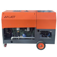 Nettoyeur haute pression AMJET 600Bar 8700psi 22LM 62HP Nettoyeur haute pression à jet pour moteur diesel Nettoyeur haute pression pour l'industrie