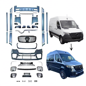 PP plastica VAN W907 VS30 aggiornamento a AMG stile auto paraurti grill bodykit per Mercedes Benz <span class=keywords><strong>Sprinter</strong></span> W907 <span class=keywords><strong>2018</strong></span> + body kit - Product Image 1