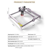 Machine de gravure laser ATOMSTACK A5 Pro 40W, kit de graveur laser de bureau, fraiseuse CNC pour le bois, le plastique, le caoutchouc, le métal, l'acrylique
