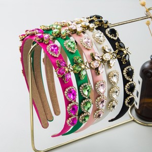 Diadema de lujo Retro barroco temperamento femenino de gama alta banquete fiesta de baile accesorios para el cabello - Product Image 1
