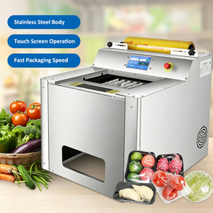 Máquina de envasado de alimentos con película por inducción inteligente, triple velocidad de envoltura manual para verduleros - Product Image 3