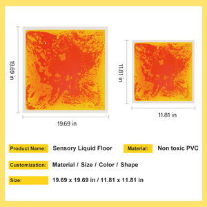 Jouets pour enfants en PVC non toxique, auto-adhésifs, gel coloré, équipement de sol liquide sensoriel pour la maternelle, carrelage violet - Product Image 2
