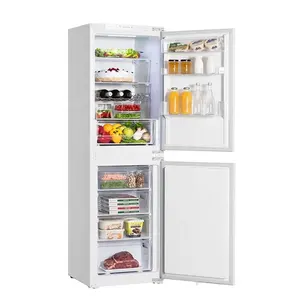 Construído integrado na geladeira sem congelamento, porta dupla caseira construída geladeira