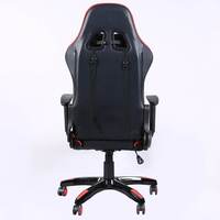 Chaise de bureau ergonomique pivotante de jeu de course moderne et traditionnelle en cuir PU de qualité supérieure avec hauteur réglable et vérin à gaz à 3 positions
