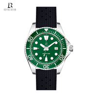 Montre automatique de plongée vintage de luxe pour homme ROYAL BEAR, mouvement japonais NH35, étanche 100 m, acier inoxydable