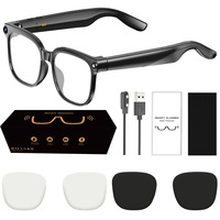 Lunettes IA avec caméra 8MP pour l'interprétation vidéo simultanée via Bluetooth et la communication vocale IA