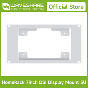 Waveshare HomeRack Panneau de montage d'écran DSI 7 pouces, espace de montage 3U, compatible avec les écrans Raspberry Pi 7 pouces officiels K544 - Product Image 5