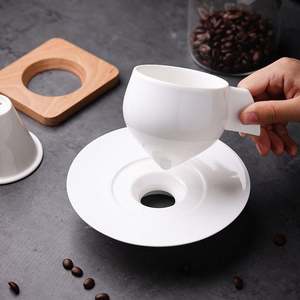Hot Sale 2024 New <b>Ceramic</b> Stoneware Water <b>Cup</b> Coffee Mug with Plate Premium <b>Ceramic</b> <b>Cups</b> - Product Image 1