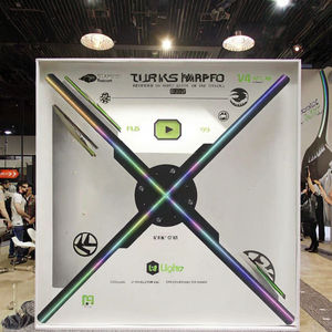 จอแสดงผลโฮโลแกรม 3 มิติ แบบพัดลม ขนาด 42-99 ซม. 4 ใบพัด |   โปรเจคเตอร์โฮโลแกรมโฆษณา LED ความสว่าง 2500cd รับประกัน 1 ปี - Product Image 2