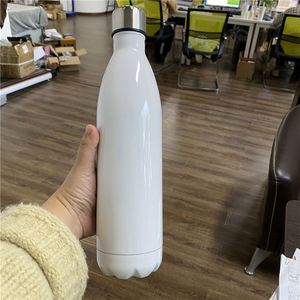 17oz 25oz 500ml 750ml Double Walled Stainless Steel Sublimation Blanks Sports Drinking Cola Shape Water Bottle for DIY Printing - Product Image 1