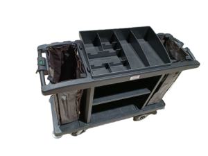 Chariot de service en plastique électrique avec isolation thermique, écologique et durable pour le nettoyage des chambres <span class=keywords><strong>d</strong></span>'hôtel - Product Image 3