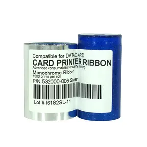 Ruban couleur argent compatible 532000-006 pour imprimante de cartes Datacard SD160 SD260 SD360 SD460 SP35 SP35Plus SP55 SP60 SP75Plus