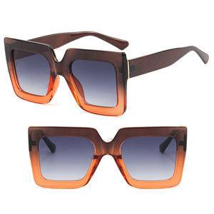 DL lunettes <span class=keywords><strong>de</strong></span> soleil à monture épaisse Double couleur, lunettes <span class=keywords><strong>de</strong></span> soleil carrées surdimensionnées pour femmes lunettes Anti-lumière bleue lunettes <span class=keywords><strong>de</strong></span> soleil dégradées 2023 - Product Image 5