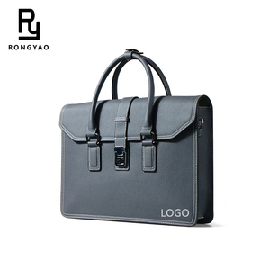 Tùy chỉnh-thực hiện sang trọng kinh doanh duy nhất-vai Crossbody Túi máy tính chất lượng cao người đàn ông của da cặp cổ điển - Product Image 1