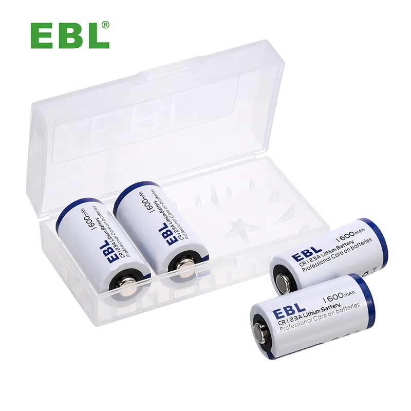 EBL Lithium CR123A Battery 3V 1600mAh Lithium Battery With 10-Year Shelf Life