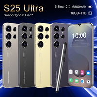 Teléfono Inteligente S25 Ultra 5G Original de 7.0 Pulgadas, 8GB+512GB, Teléfono Móvil Global con Android 14.0