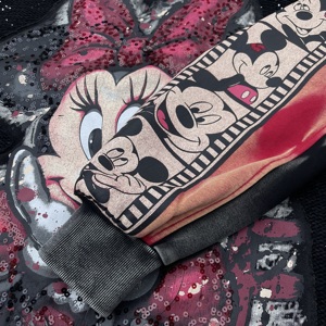 8582/FANMAJIALIE Abito da Donna Personalizzato Stile Y2K, Maglione con Cartone Animato Mickey, Materiale Effetto Vissuto con Ricami Decorativi - Product Image 6