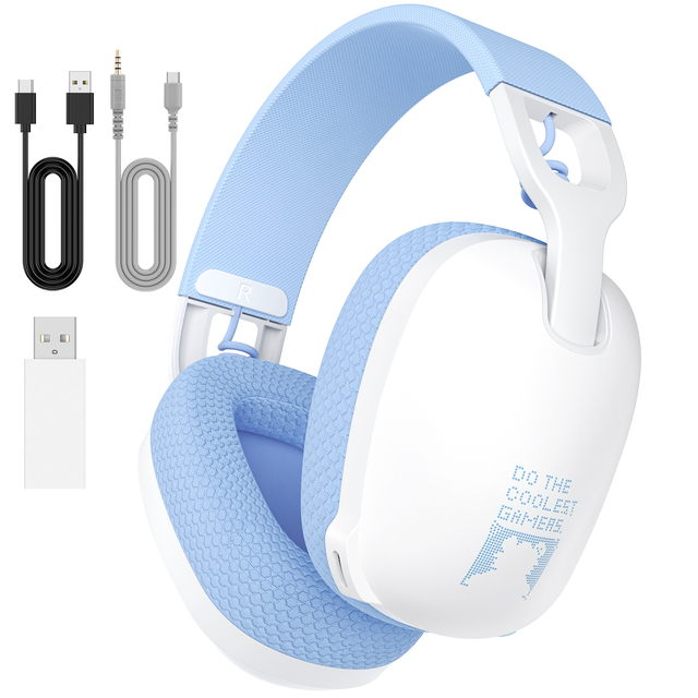 ONIKUMA B2 Headphones Wireless Dual Mode Over-Ear Headphones Low Latency Headset for Travel Home Office