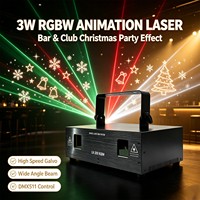 Projecteur laser professionnel 6W haute puissance RGBW à animation complète, contrôle DMX512, 16/34 canaux, scène, DJ, discothèque