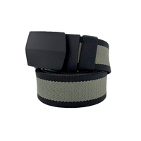 Ceinture tactique en toile et nylon pour homme, avec boucle métallique réglable, vente en gros