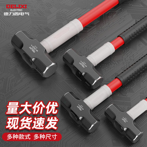 Martillo octogonal eléctrico Delixi de acero con alto contenido de carbono, amortiguador de impactos, para demolición de paredes en sitios de construcción - Product Image 1